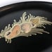Vintage Couroc Seashell Serving Tray Oval Inlaid Metals Artisan Made California
