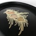 Vintage Couroc Seashell Serving Tray Oval Inlaid Metals Artisan Made California