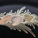 Vintage Couroc Seashell Serving Tray Oval Inlaid Metals Artisan Made California