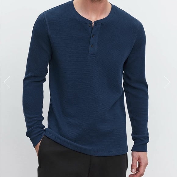 Velvet by Graham & Spencer Dex Thermal Henley Medium