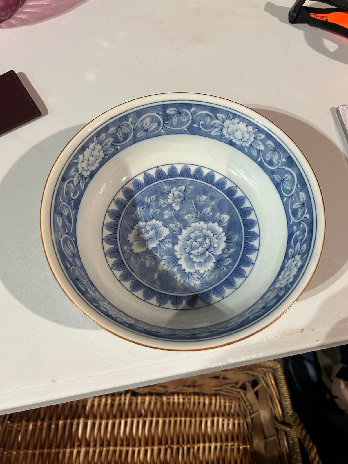 Tiffany and co porcelain floral bowl