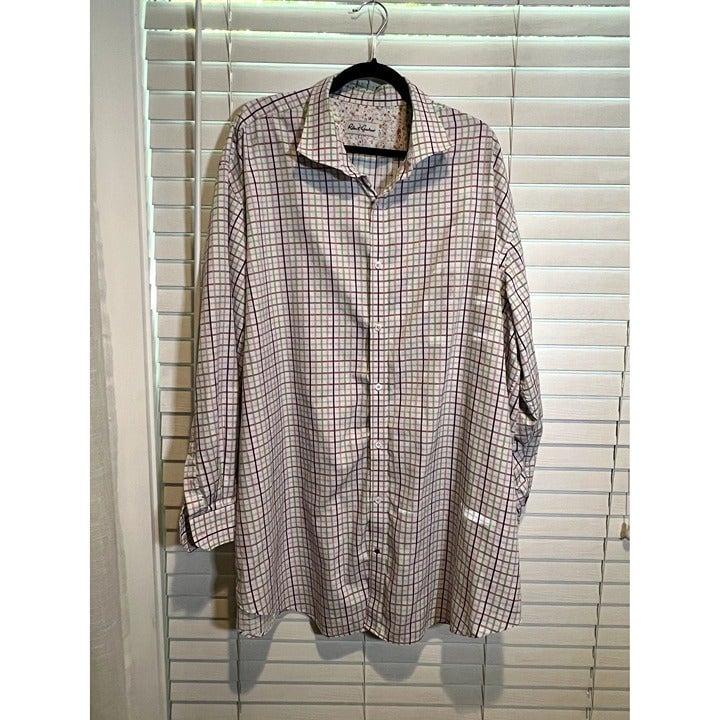 Robert Graham Pastel Long Sleeve Button Up Shirt - Size 20 36/37 Tall