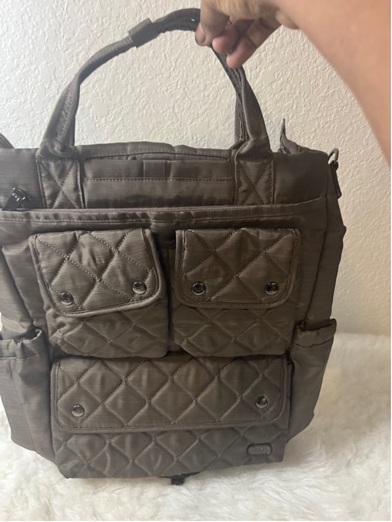 Lug Signature Charleston Destination Travel Tote large Brown