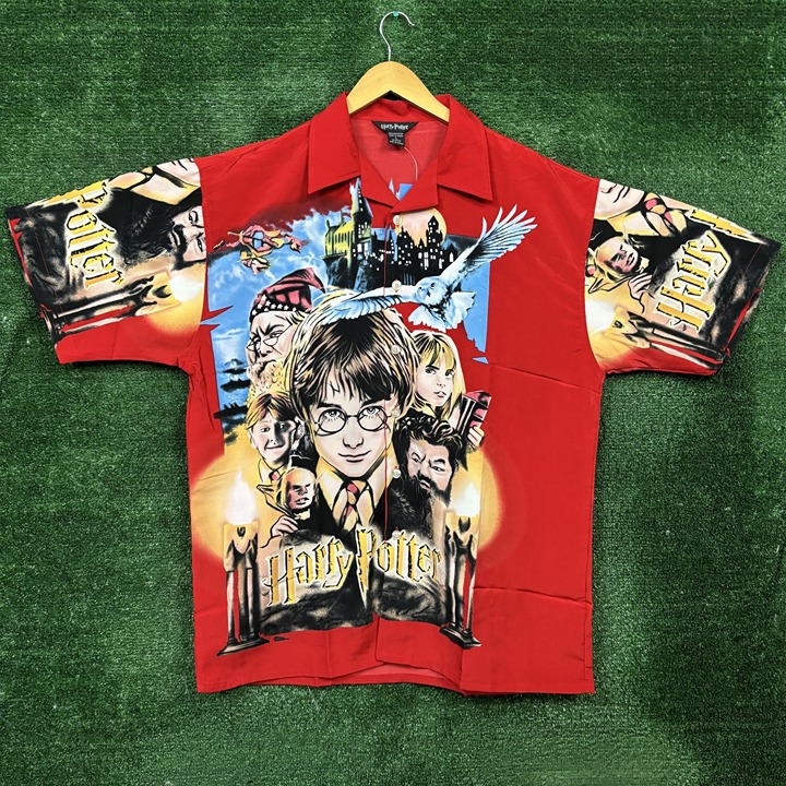 Harry Potter and the Chamber of Secrets Button Up Shirt Size Large