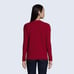 NWT Lands End Mitered thick Cashmere V Neck Sweater Classic Cherry Red size M 12