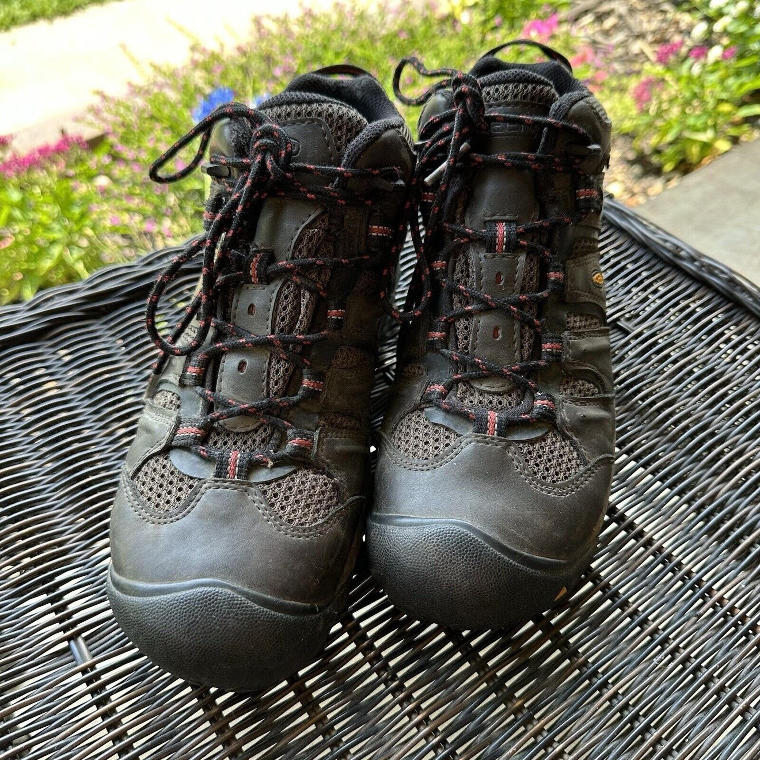 Keen Utility Boots Mens Size 8 D Lansing Mid Waterproof Steel Toe Brown