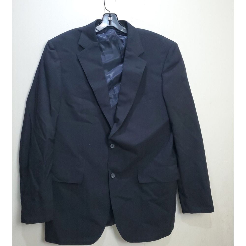 BROOKS BROTHERS Mens BrooksEase Wool USA Blazer Jacket Sport Coat Black SZ 40R