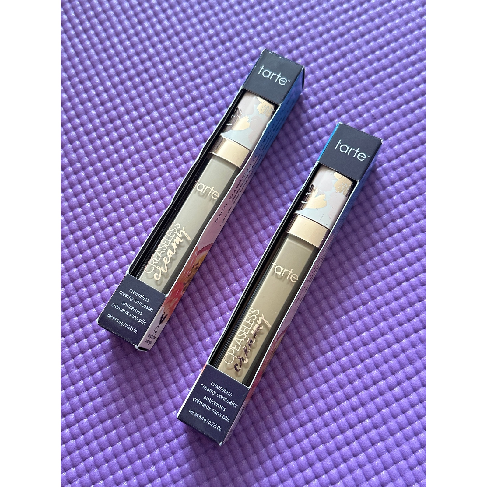 2 Tarte Creaseless Creamy Concealer Maracuja New Full Size 6.4 g each 22N & 38N