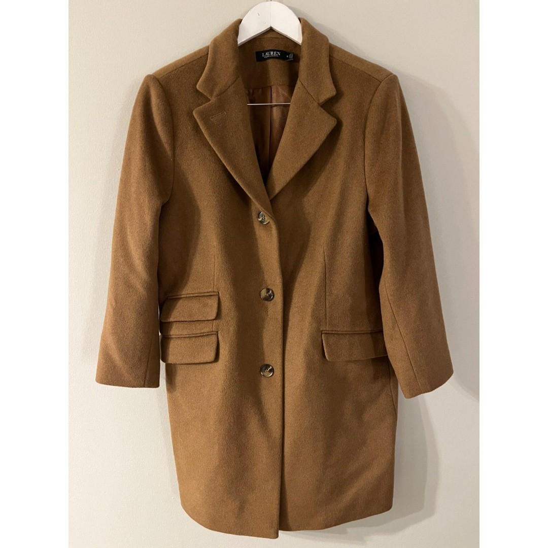 Lauren Ralph Lauren Women's Reefer Wool Blend Coat Size 16