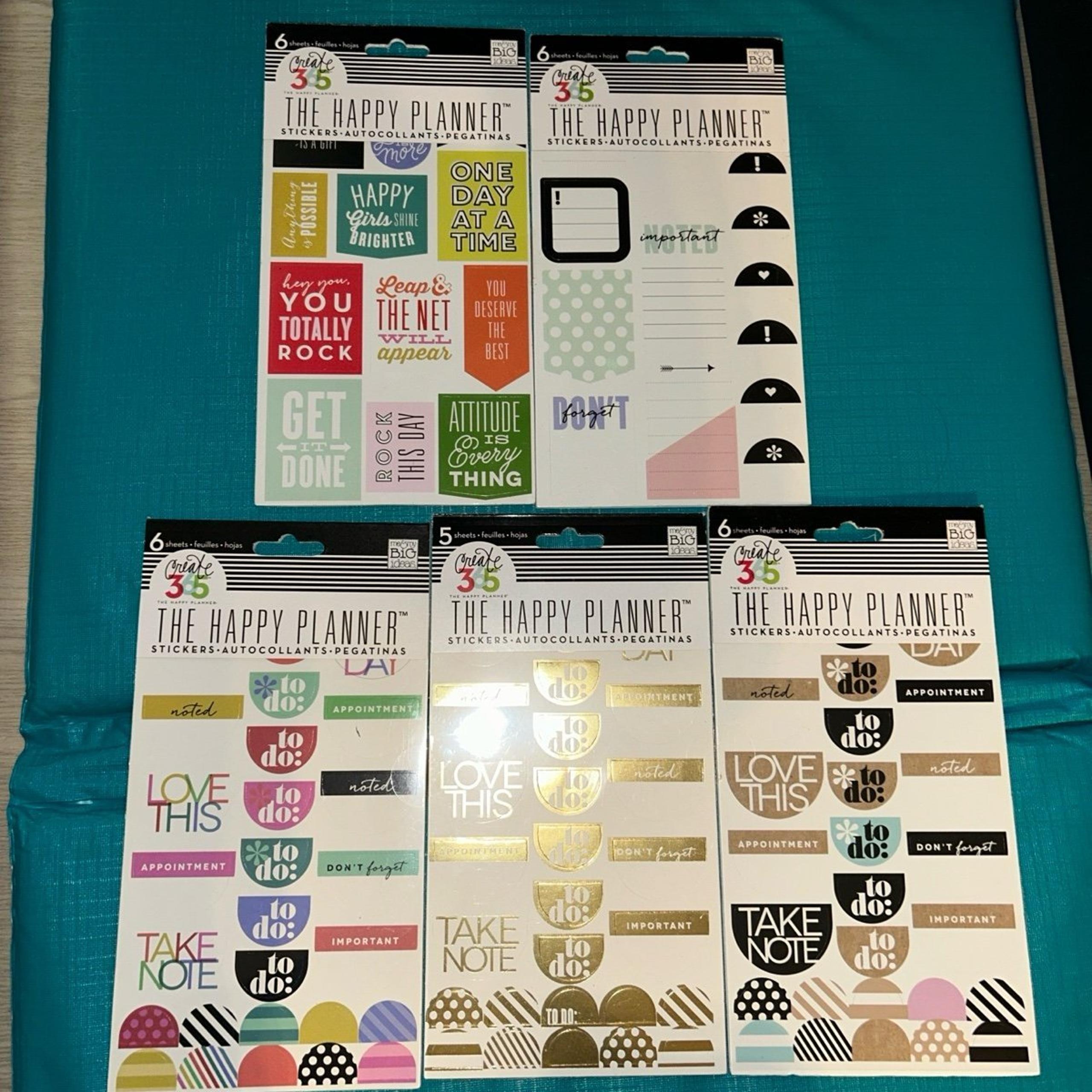 New 5 The Happy Planner Sticker Books