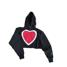 Champion heart cropped hoodie Size XXL