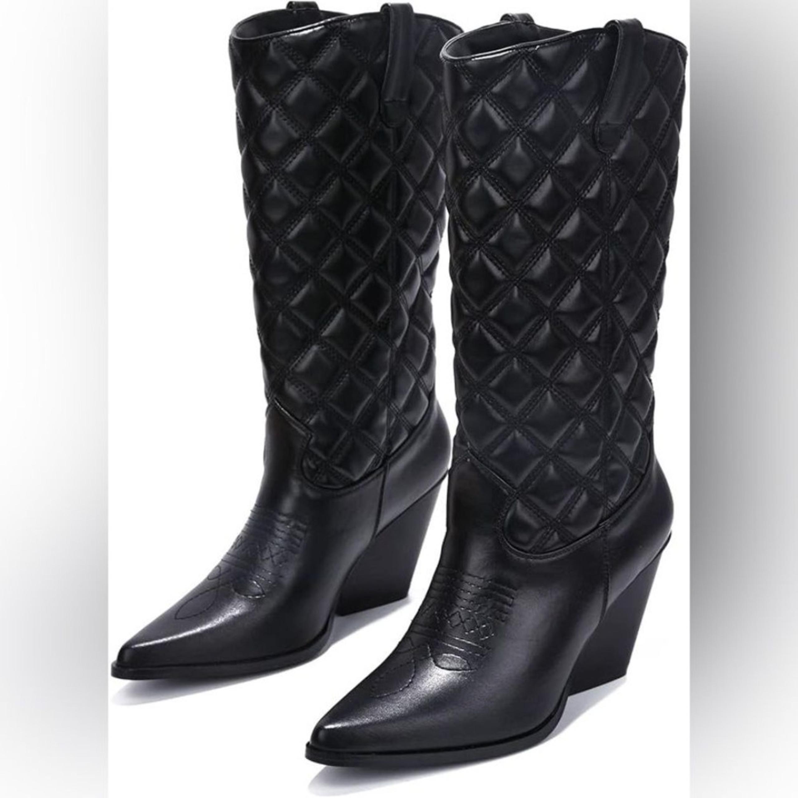 Cape Robbin Belasimo Cowboy Mid Calf Western Cowgirl Boots Heels Boots Women - 9