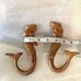 Cast Iron Mermaid Antique Bronze Accent Decorative Hooks set is 2