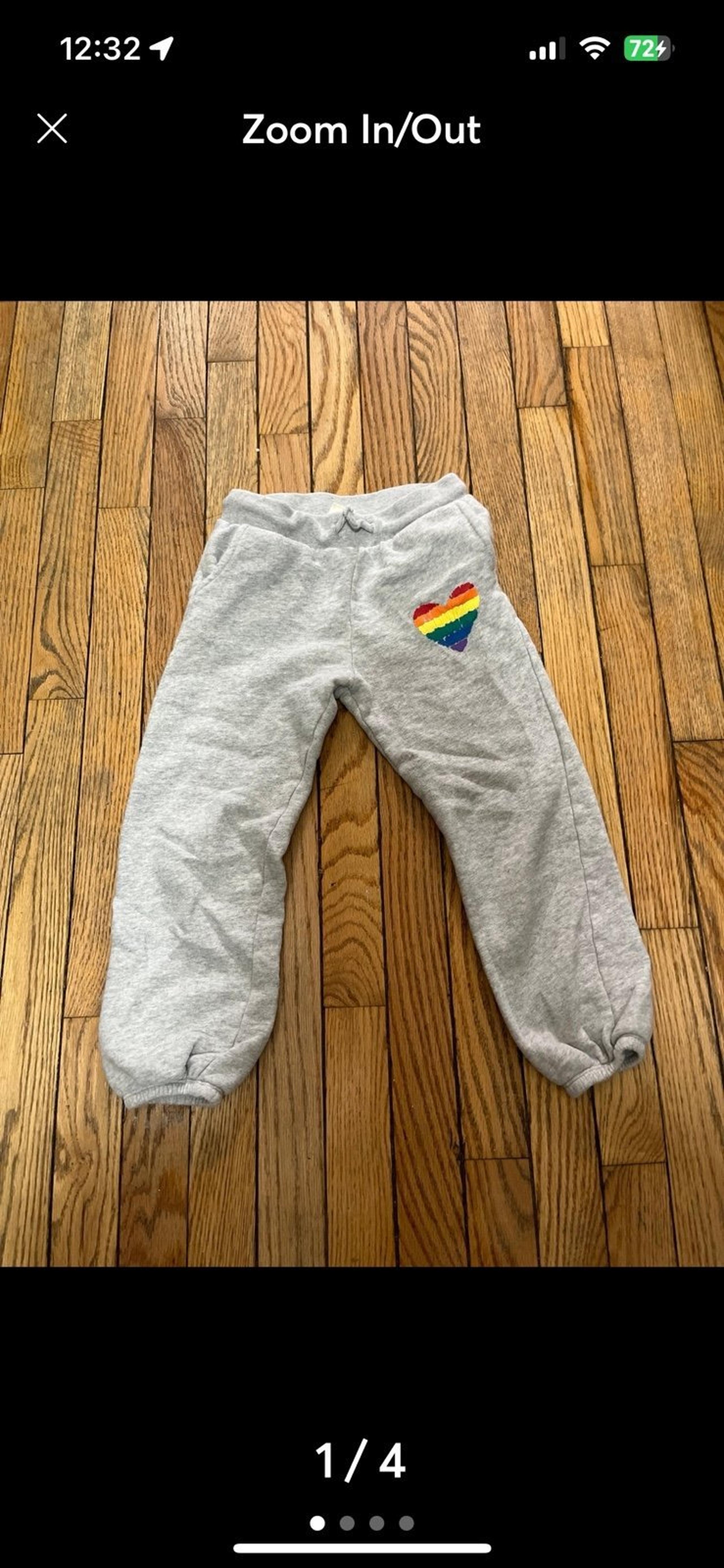 Girls cropped jogger sweatpants size 6
