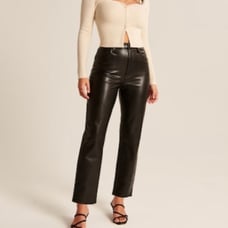 ABERCROMBIE & FITCH The Ankle Straight Ultra High Rise CURVE LOVE Pant