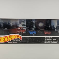 Hot Wheels Premium 2022 Set-'16 Bugatti Chiron,Koenigs egg Agera R, McLaren NIB