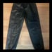 Zara Black Faux Leather Drawstring Joggers With Pockets-Size Small-NWOT