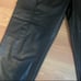 Zara Black Faux Leather Drawstring Joggers With Pockets-Size Small-NWOT