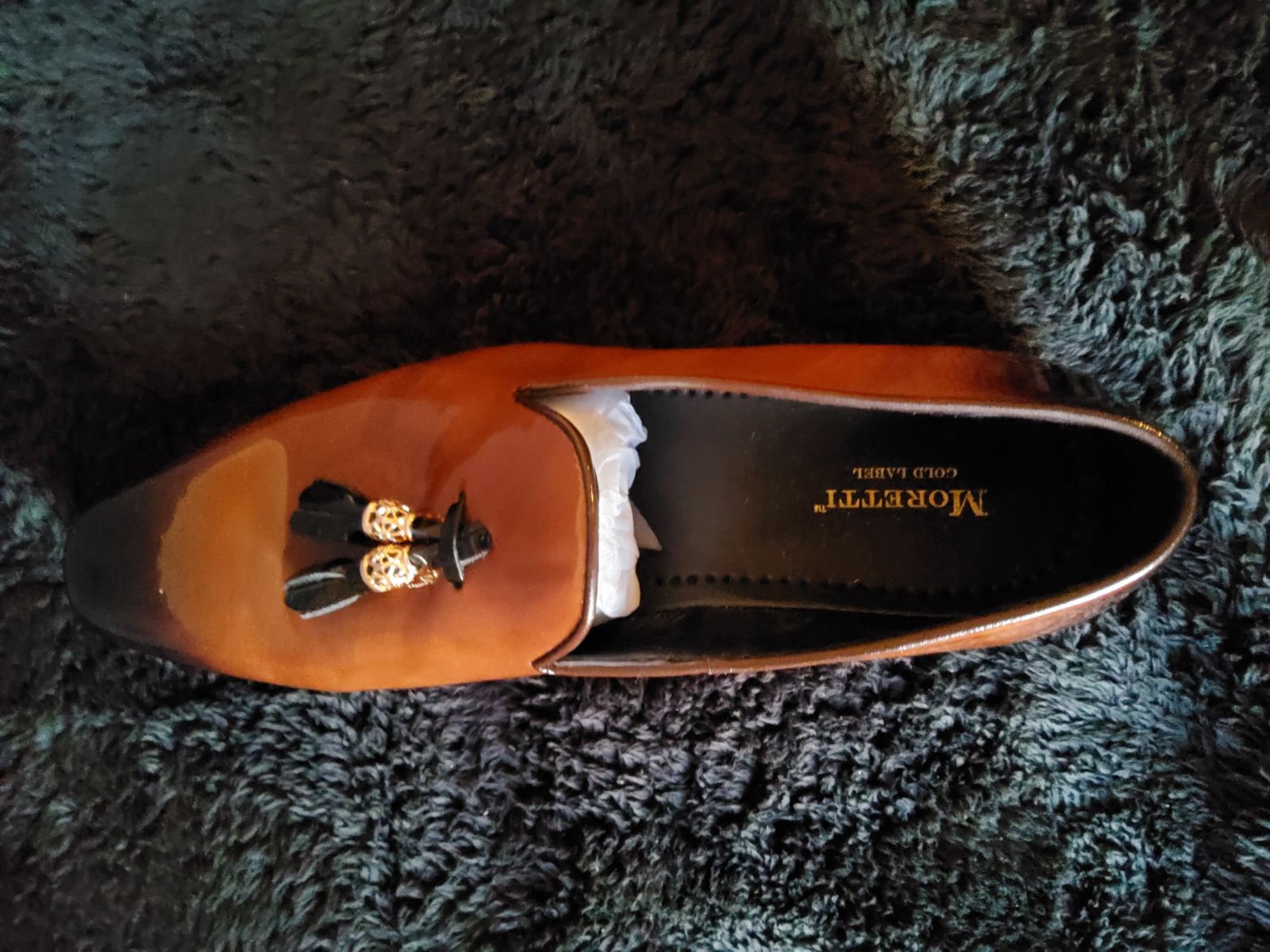 Two-Tone tan shoes