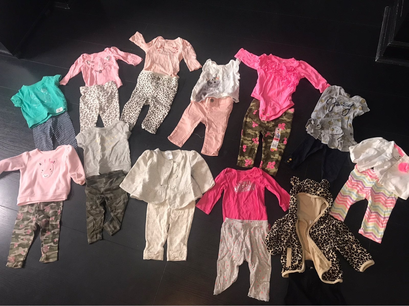 Girls infant fashion outfit lot sz 3-6 m