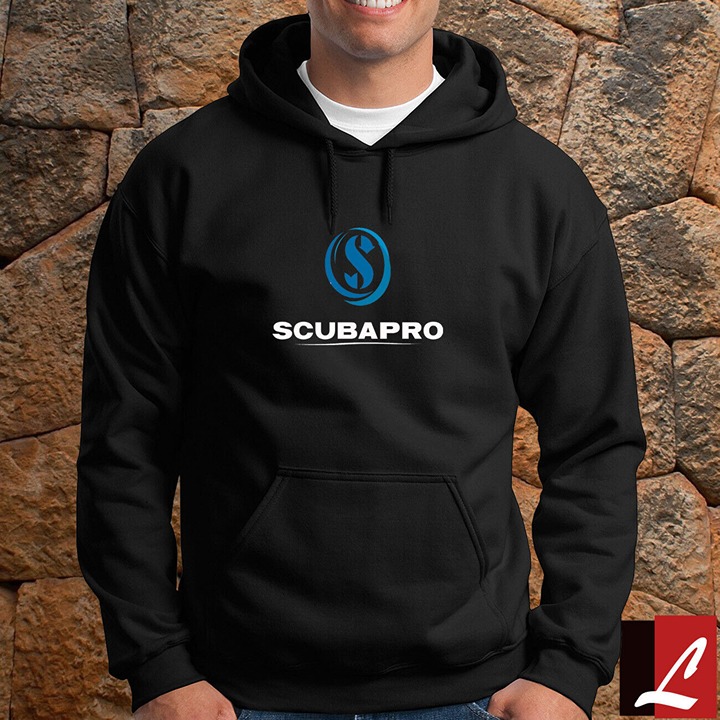 Stylish Scubapro Logo Hoodies In Blackgrey
