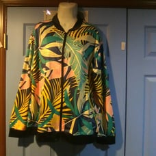 Women's Floral zip up jacket