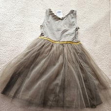 Mini Boden Tulle Sage Dress size 7-8Y new