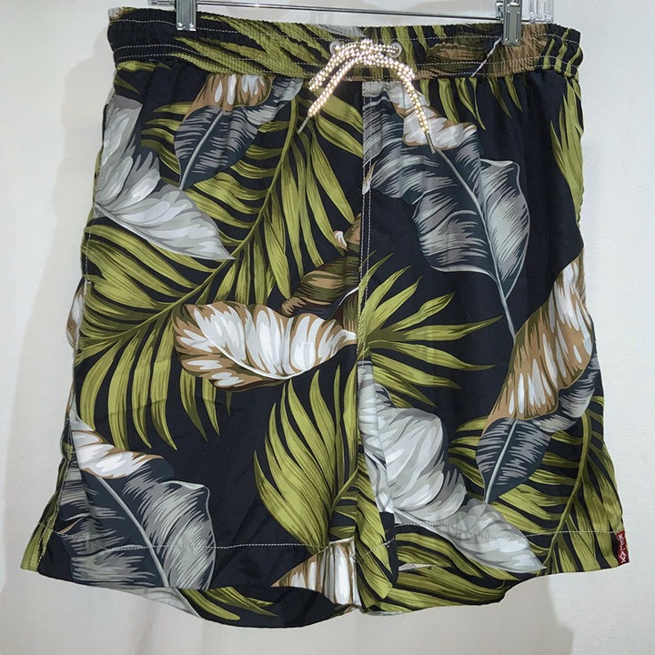 Tommy Bahama Relax Tropical Floral Trunks Sz L botanical print