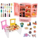 120 Pcs Mini Dollhouse Refrigerator Mini Fridge Toy with Mini Food Drink Bottle
