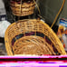 Basket wicker sleigh baskets
