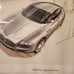 Maserati Quattroporte Art Print Lithograph Numbered Signed Engineer Pininfarina