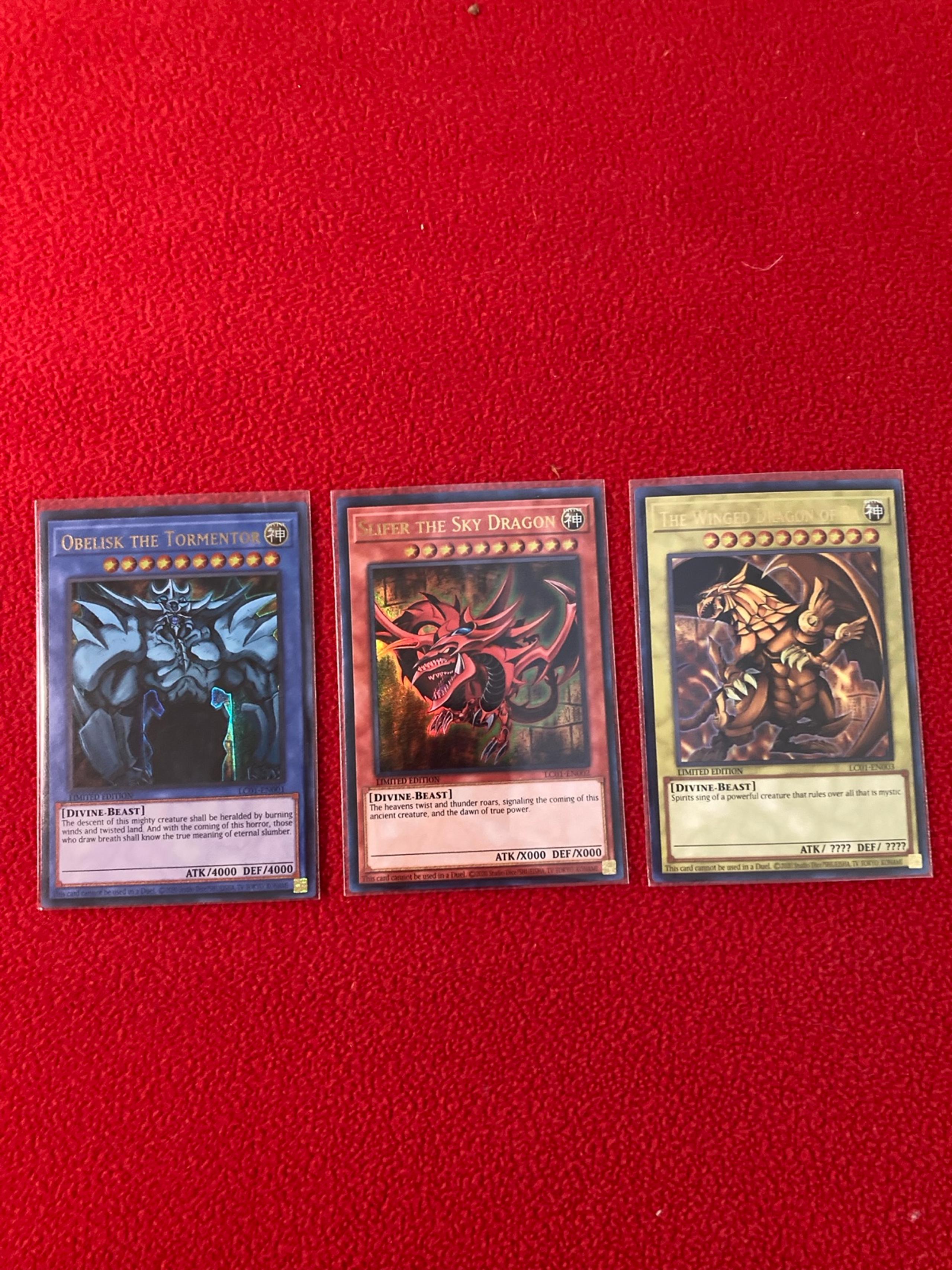 YuGiOh Egyptian God Cards
