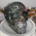 Moss Agate Crystal Skull