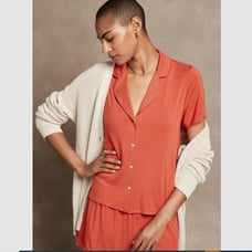Banana Republic Modal Sleep Top Dune Red Sz XL