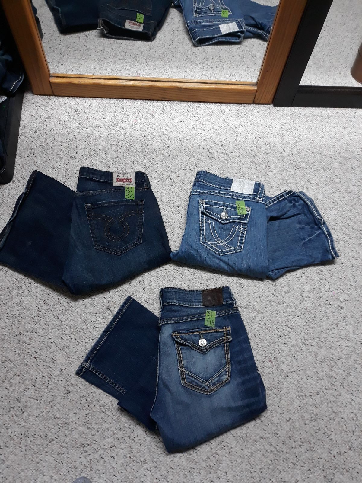 Size 31 Big Star, BKE, L A Idol