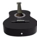 38 Full Size Black Acoustic Guitar Bgnr