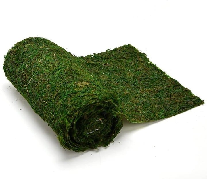 Dried Moss Table Runner for Party Garden Decoration