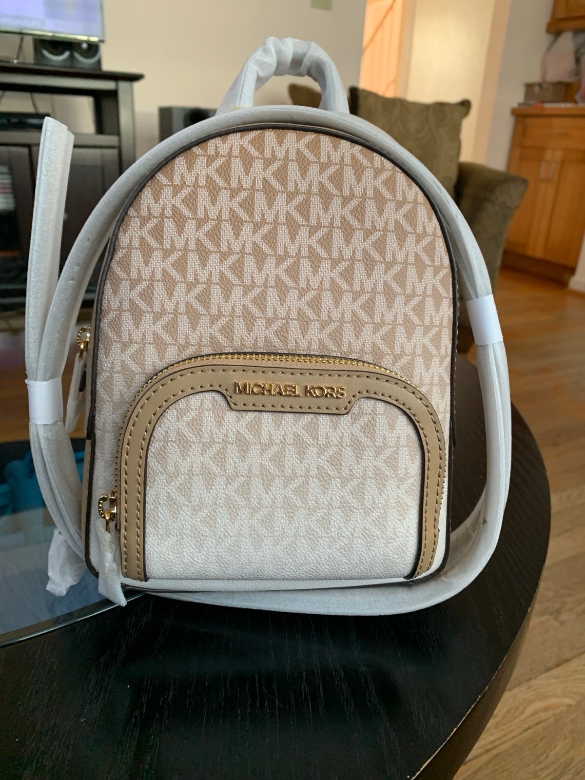 MICHAEL KORS JAYCEE Extra-Small Ombré Logo Convertible Backpack