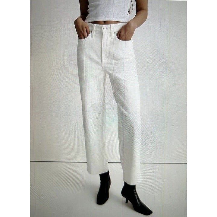 Madewell The Perfect Vintage Wide-Leg Crop in Vintage Canvas Size 33 Tall