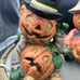 Vintage Brinn’s Ceramic Halloween Jack O Lantern Light Set Of 3 Mr. Pumpkin Work