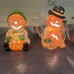 Vintage Brinn’s Ceramic Halloween Jack O Lantern Light Set Of 3 Mr. Pumpkin Work