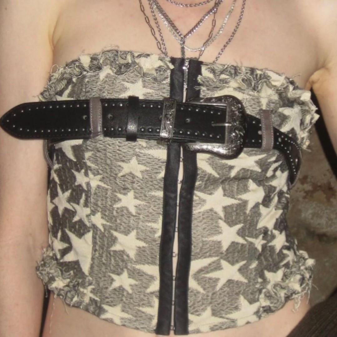 Star Print Bandeau Top