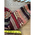 Vintage 90s Womens Medium Western Navajo Knit Hooded Long Cardigan Sweater Coat