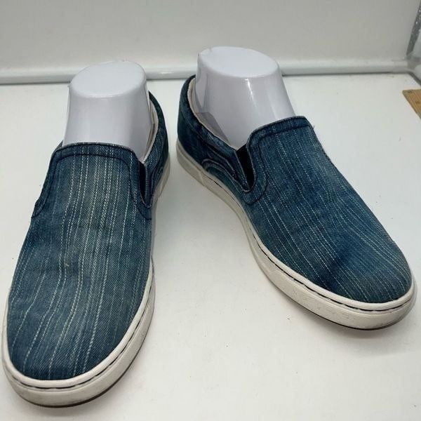 Ugg Fierce washed Navy Blue Denim Chambray Slip On Sneakers