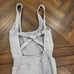 Free People Good Karma Onesie Ice Grey XS/S NWOT
