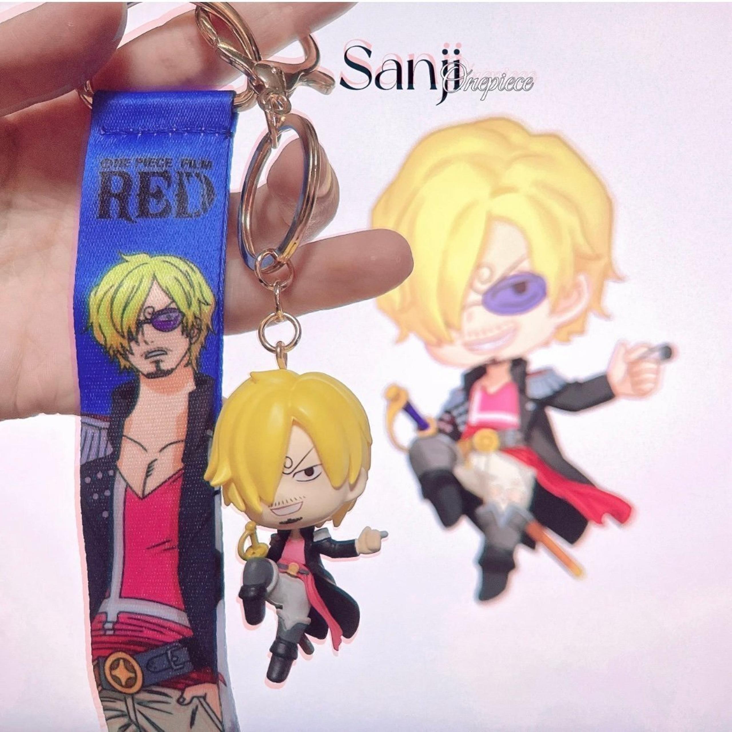 Sanji Toei animation One piece film Red collectible figure toy keychain