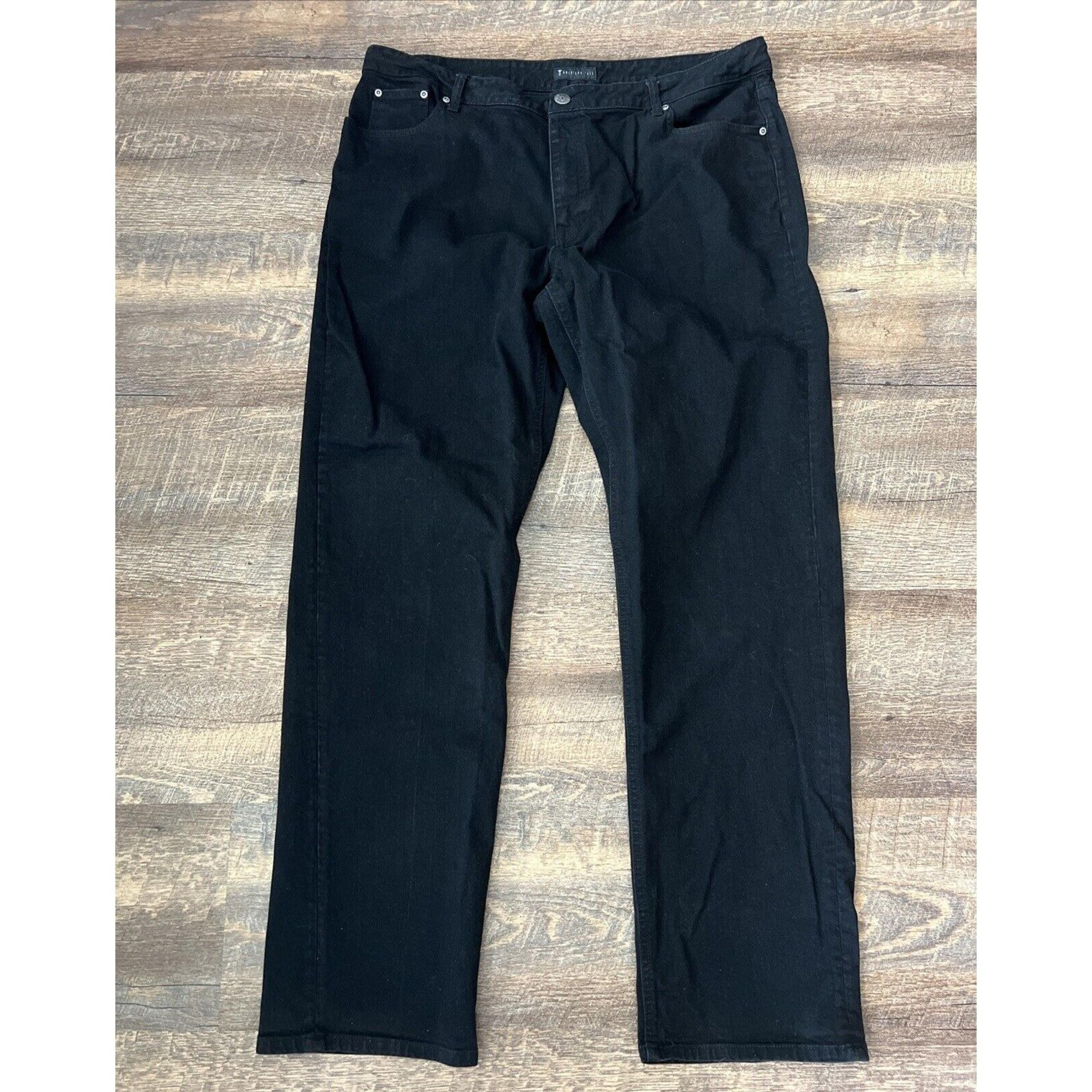 American Tall Men's J1 Straight Leg Jean Black 42X36 (40X34 Actual) Stretch