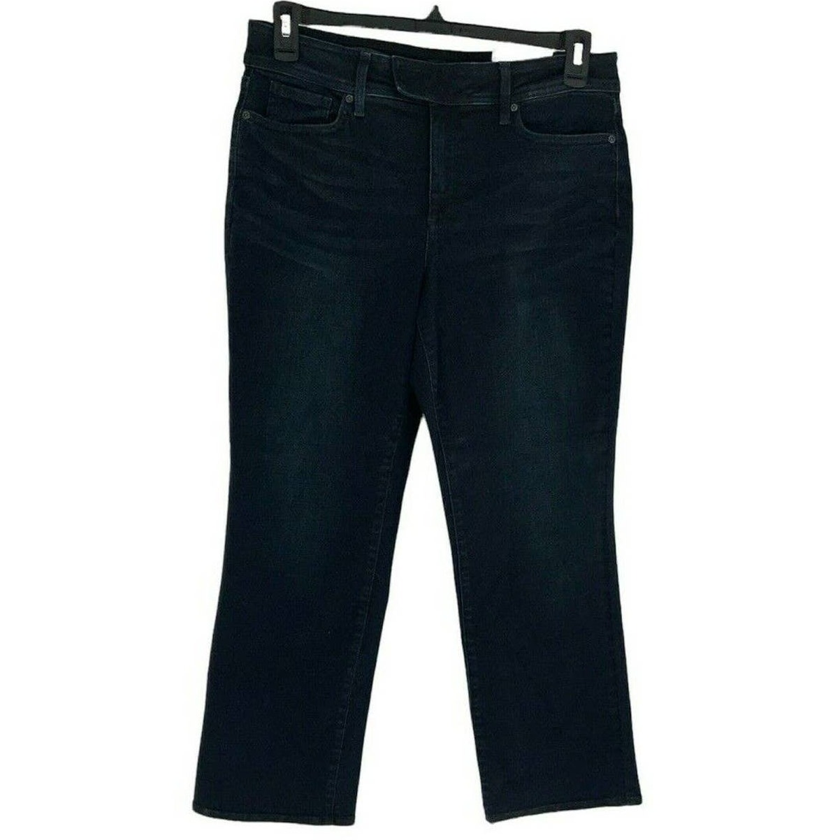 NYDJ Jeans Womens Size 12 Marilyn Straight Leg LiftXTuck Slim Whiskers Denim NEW