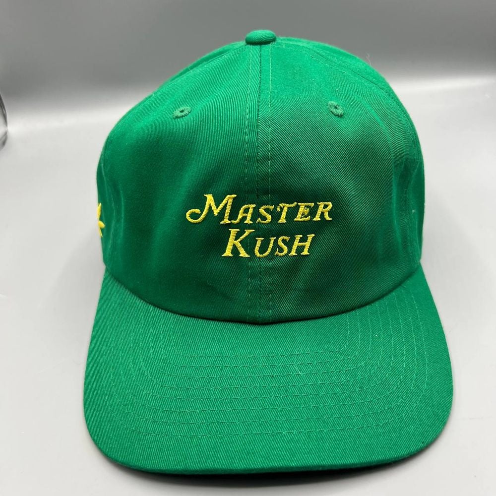 Master Kush Hat Men Green Skate Grassroots Strap Back Cap