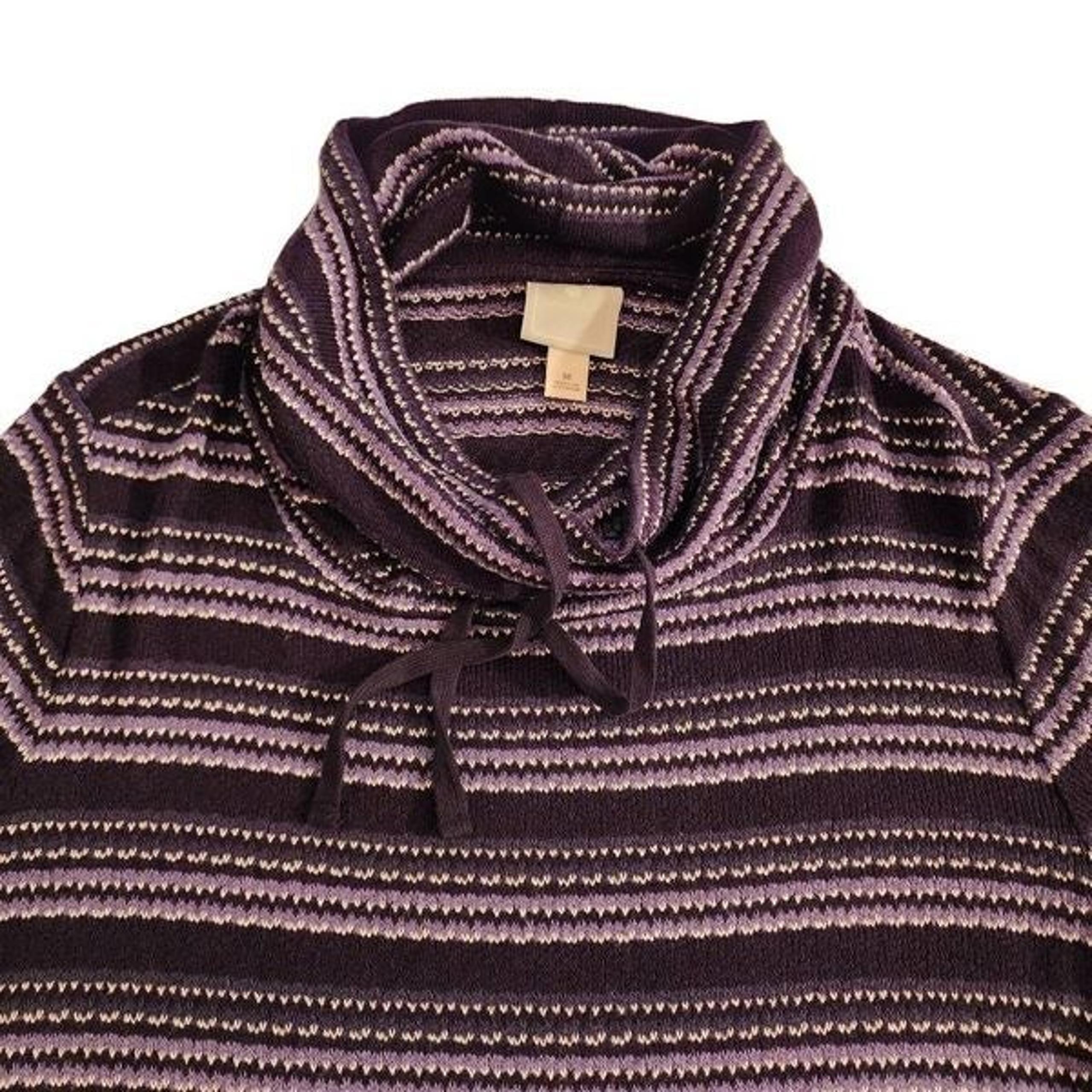 DB Sunday Cowl Neck Black Gray Soft Knit  Sweater Size M